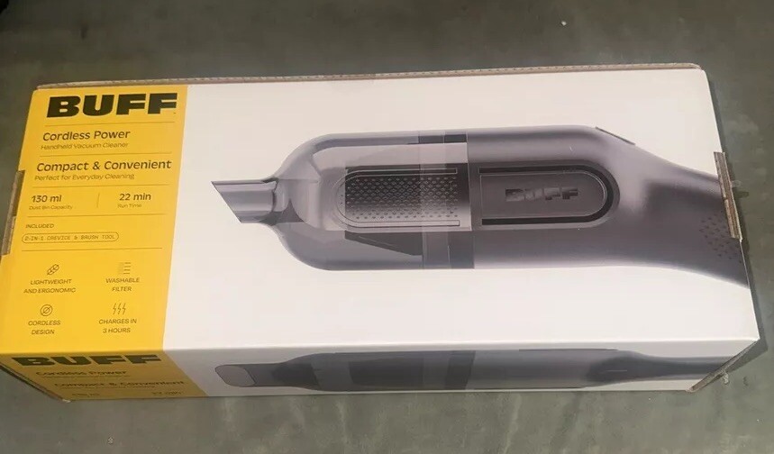 Buff Cordless Handheld Rechargeable Vacuum Cleaner for Car and Home