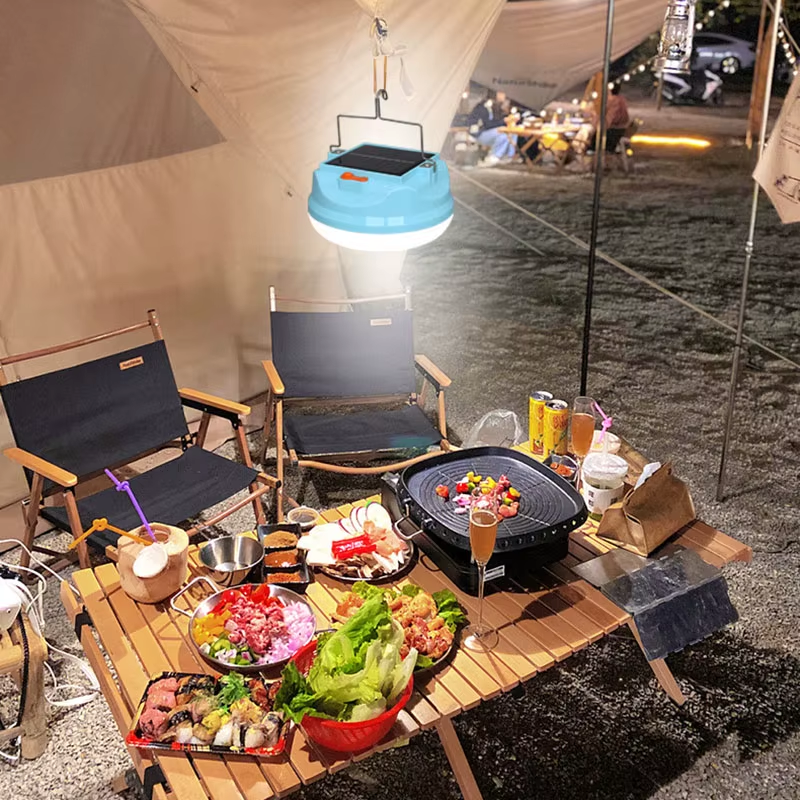 1PC Outdoor Solar LED Lamp Rechargeable Bulbs Emergency Light Magnetic Hook up C