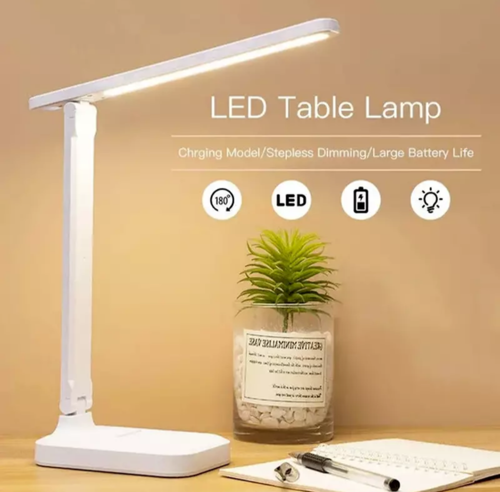 LED Desk Lamp Touch Sensor Reading Foldable Table Lamp Eye Caring Reading Light