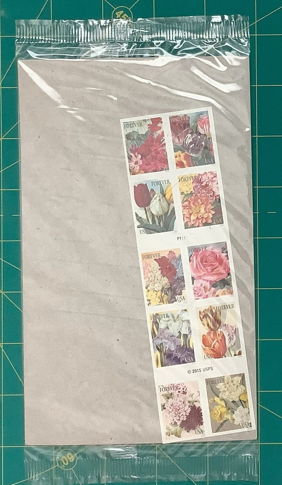 2015- Forever - BOTANICAL ART - Set of 10 Booklet Singles MNH