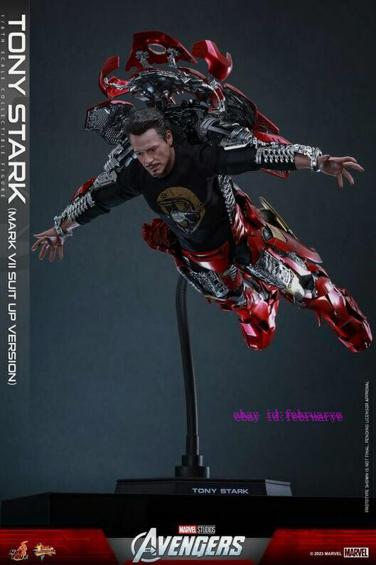 Hot Toys 1/6 Scale MMS718 Tony Stark Mark 7 Suit Up Action Figure Normal Edition