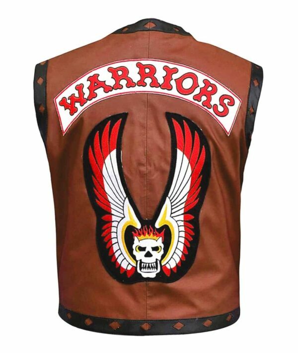 The Warriors Movie Stylish Vest Leather Jacket Bike Rider
