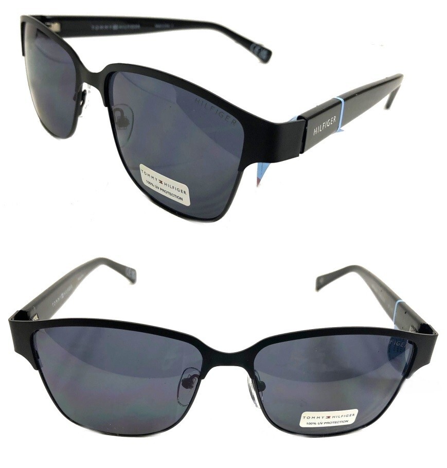 New TOMMY HILFIGER Mens Sunglasses MM OM561 Black/Gray  $60 - small defect
