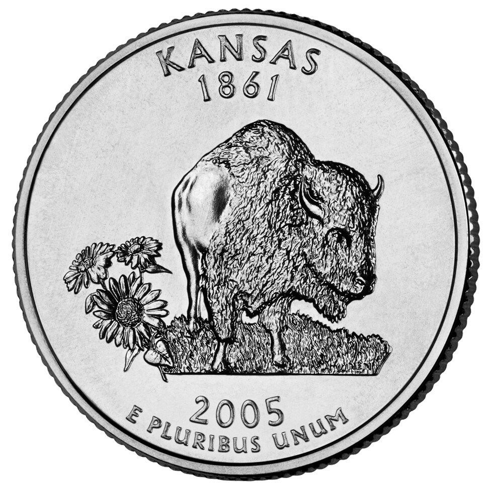 2005-D - Kansas - U.S. State Quarter- UNC from US Mint