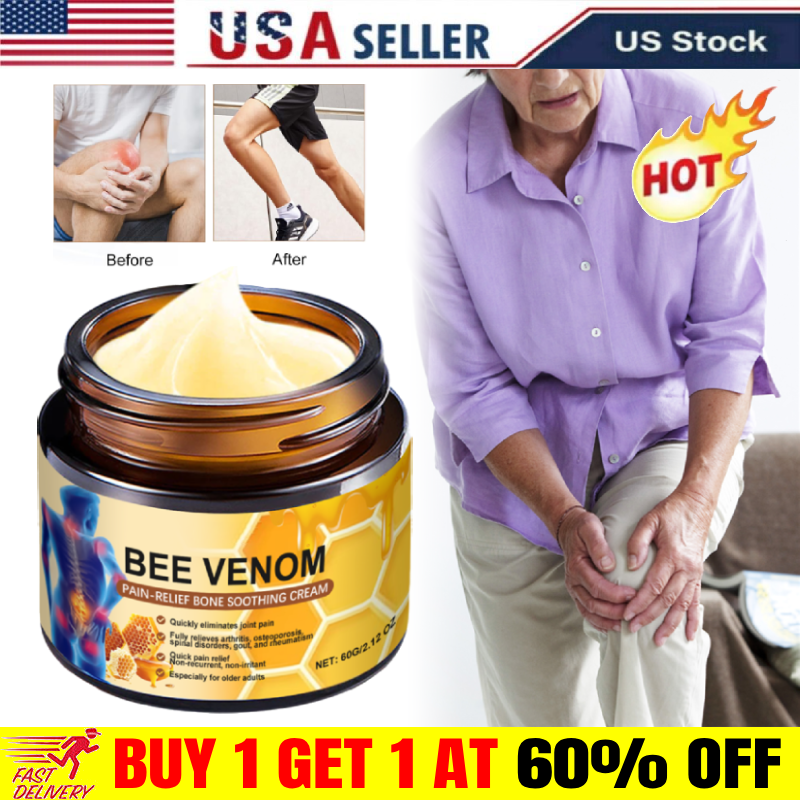 NEW Bee Venom Joint Pain Relief Cream Bee Venom Pain Relief Soothing Cream 60G