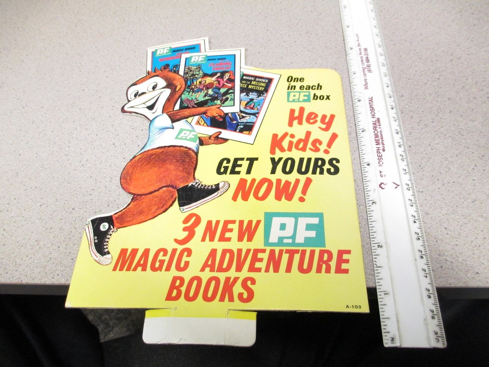 PF P.F. Flyers shoe '63 store display sign ad figure premium giveaway comic book