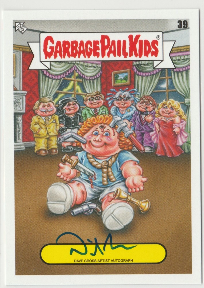 Garbage Pail Kids SP Auto David Dave Gross Artist Autograph 2024 Kids At Play