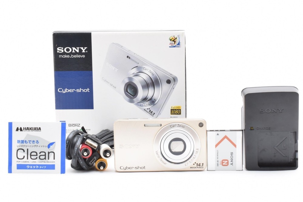 Tested [MINT] Sony Cyber-shot DSC-W350 Gold Compact Digital Camera From JAPAN