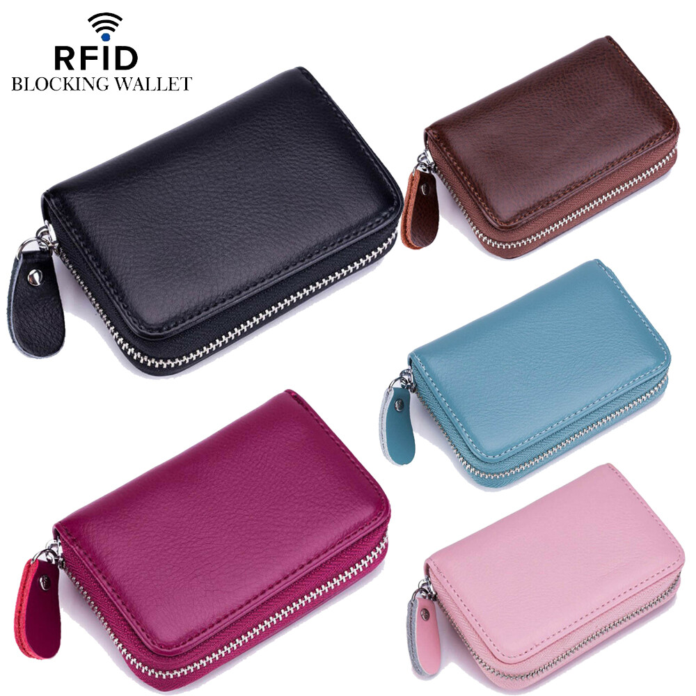 RFID-Blocking Zipper Credit Card Wallet for Men & Women - Compact & Secure  -image