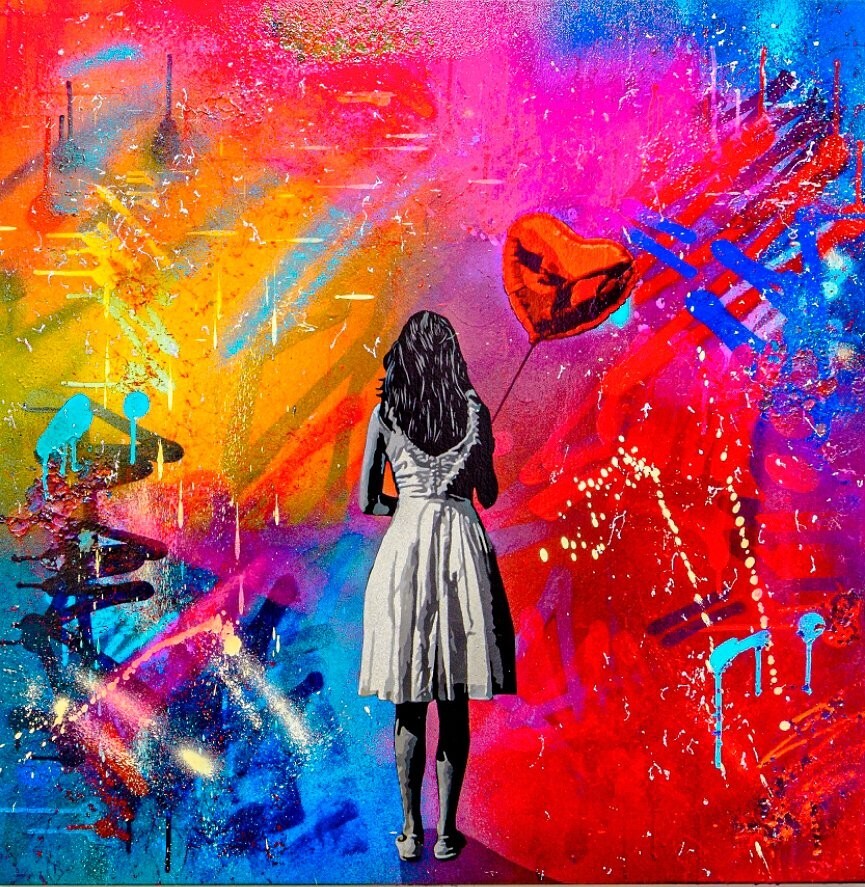 Lee Henderson - If I Gave You My Heart, Original Acrylic Painting (24” x 24”)