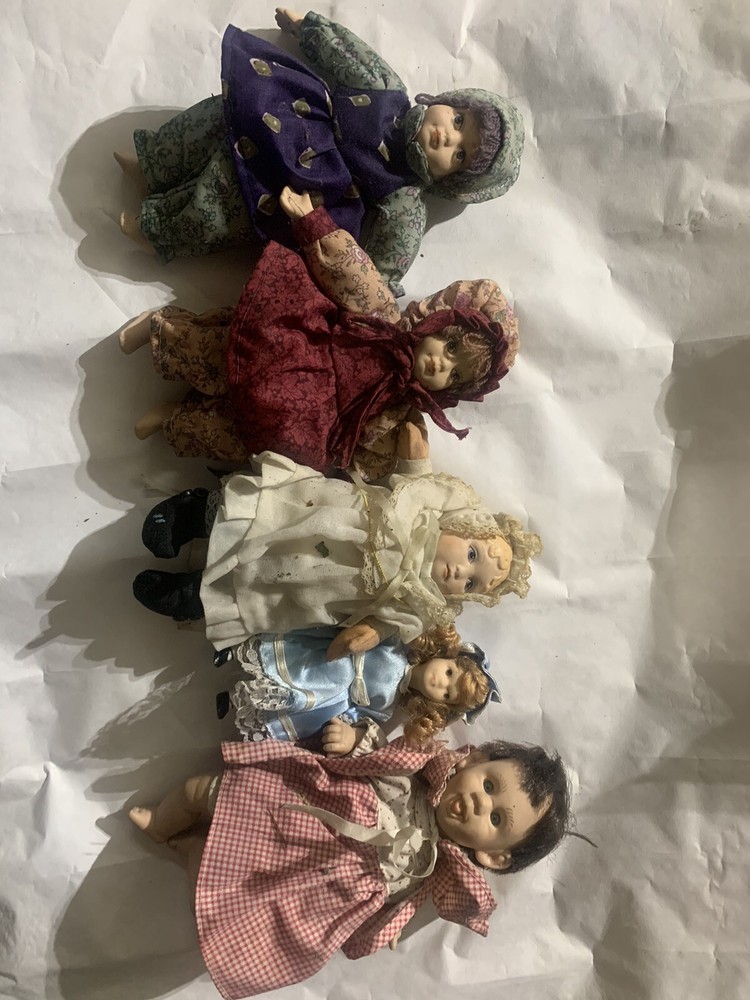 Vintage porcelain doll figurines