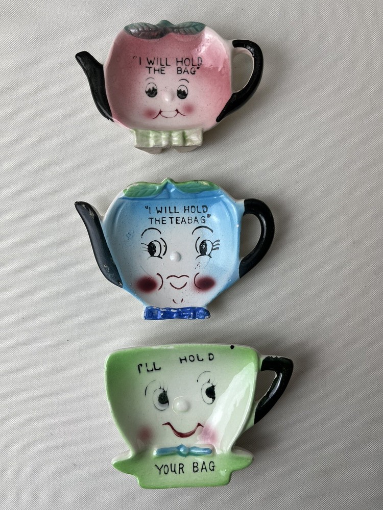Vintage Tea Bag Holder set 