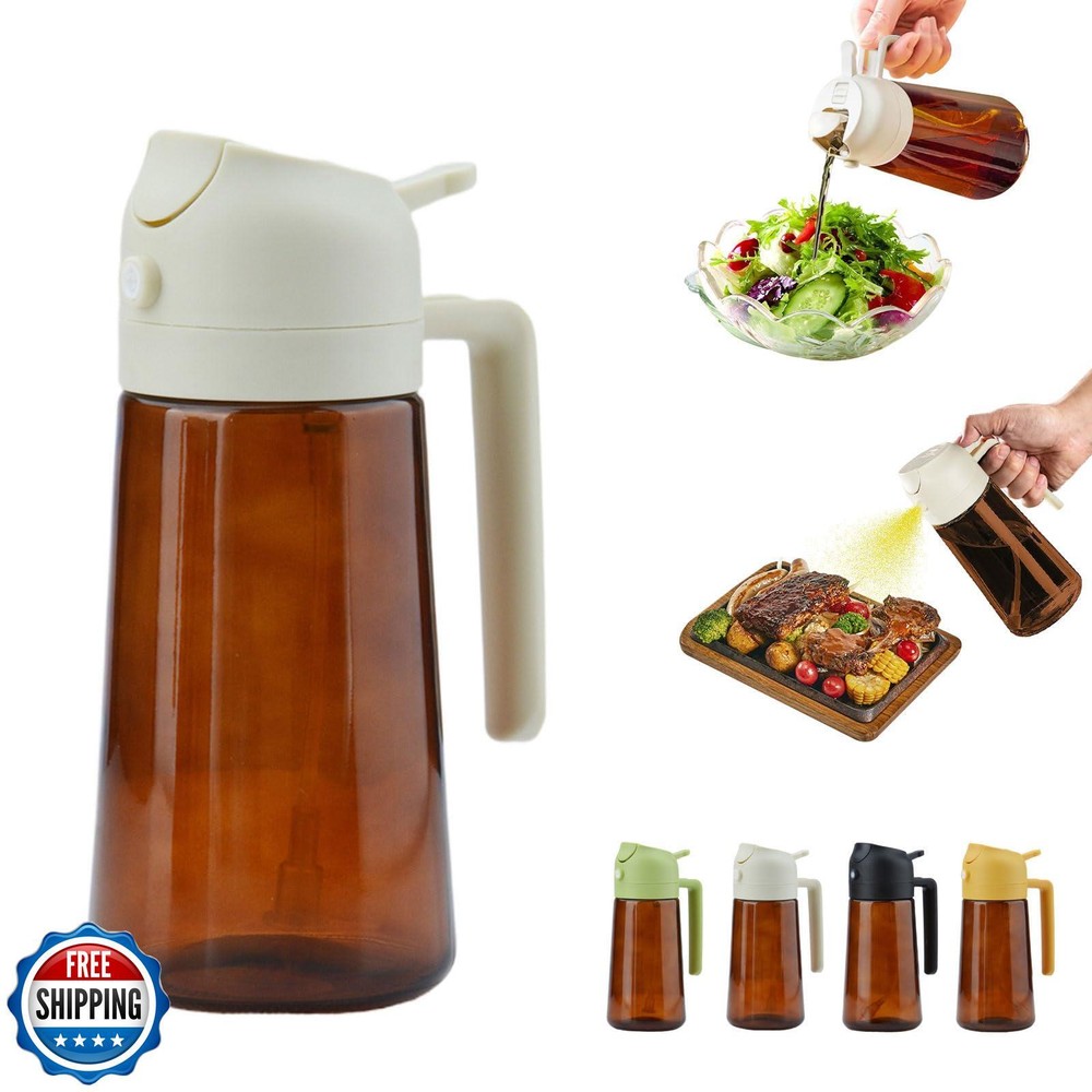 2-in-1 16 Oz Oil Dispenser & Sprayer for Kitchen - WPWWPW
