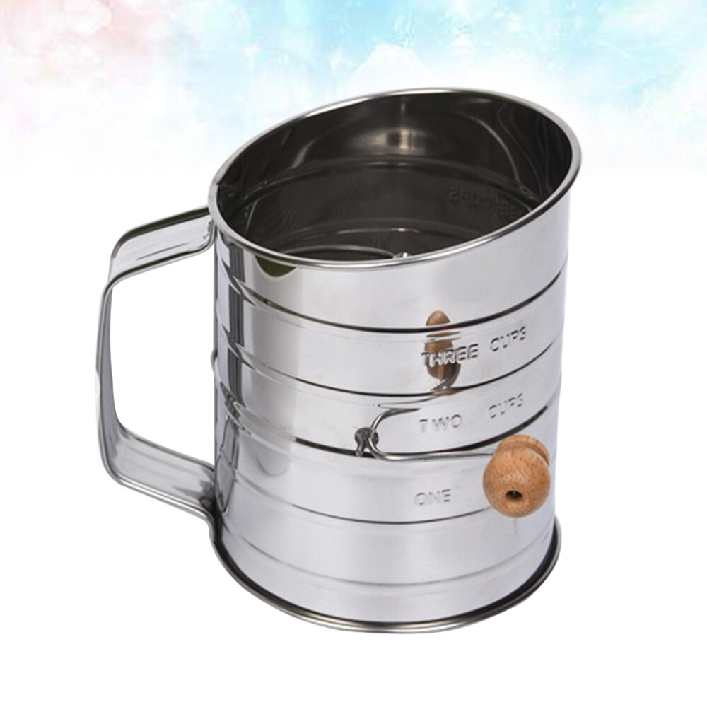 Efficient Sifter for Powdered Sugar Flour Cotton Candy and Confectioners Duster