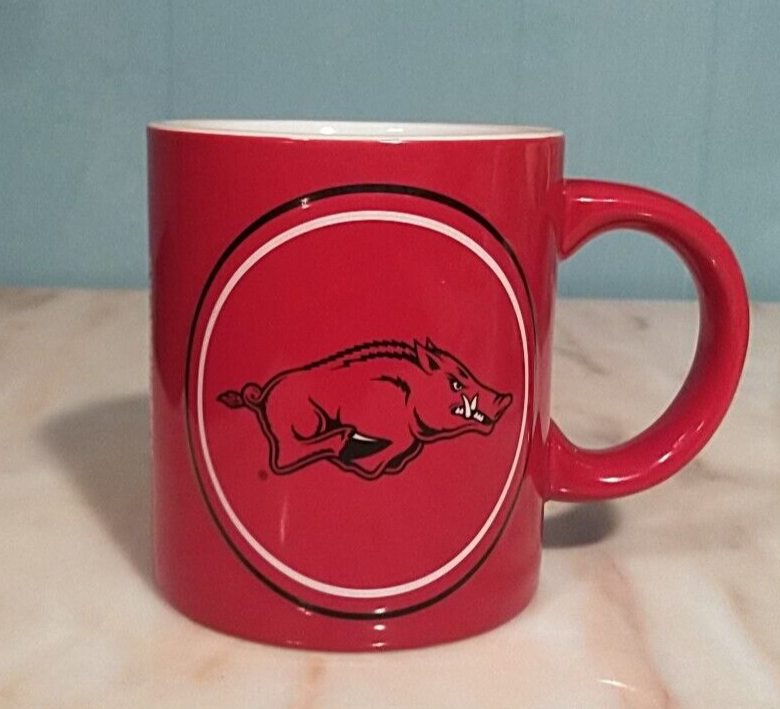 Arkansas Razorbacks NCAA Football Team Logo Red Coffee Mug  