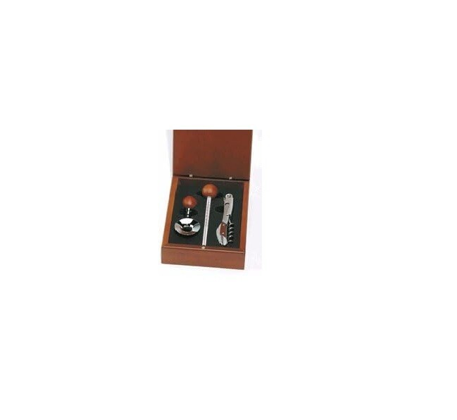 Outset Rosewood 4 Piece Wine Tool Set in Gift Box, Model B812