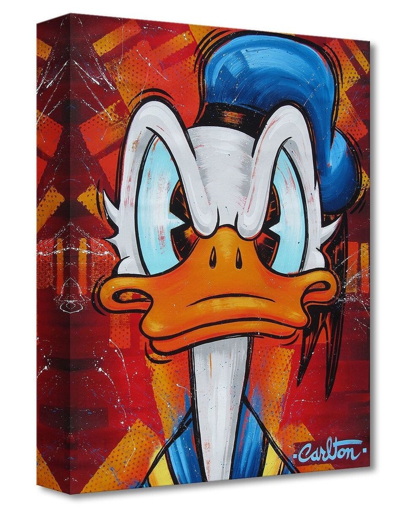 Donald Duck Disney Fine Art by Trevor Carlton Limited Edition TOC Print Ruffled Feathers  