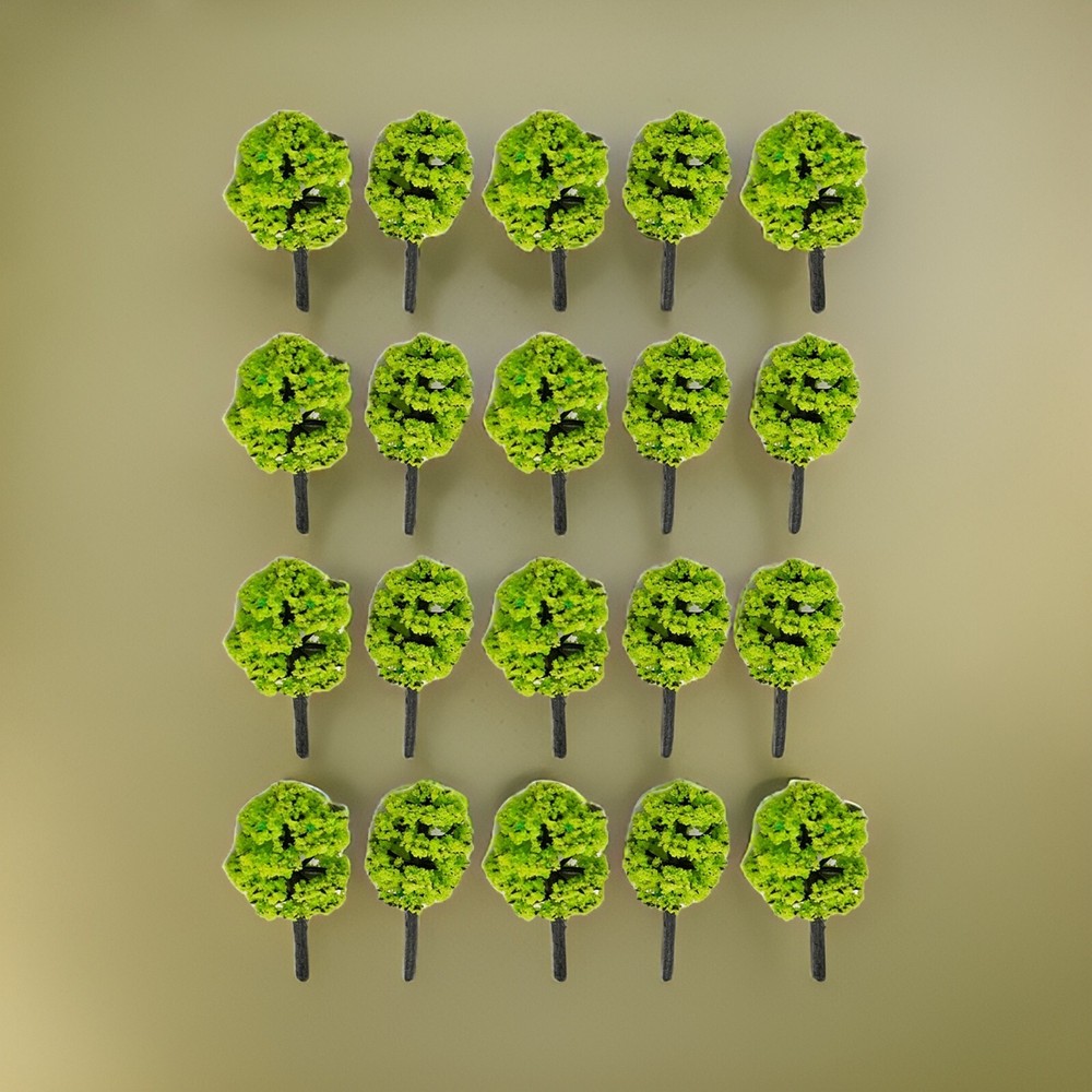 20PCS 1:100 Scale Model Trees for Perfect Park Scenery