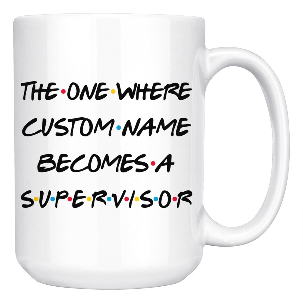 Custom Engraved Supervisor Promotion Coffee Mug - Perfect Appreciation Gift