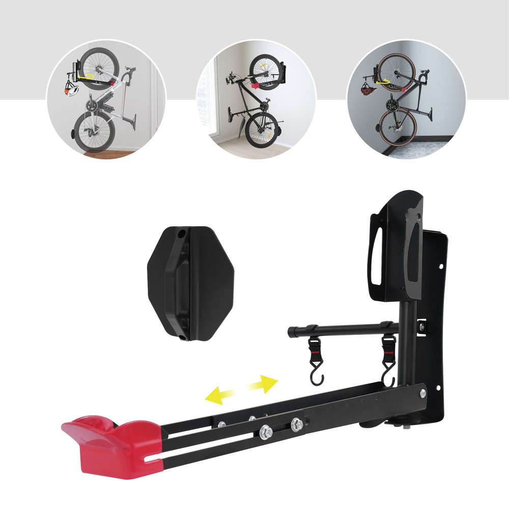 Vertical Wall-Mounted Bike Storage Rack for Garage Space Saving