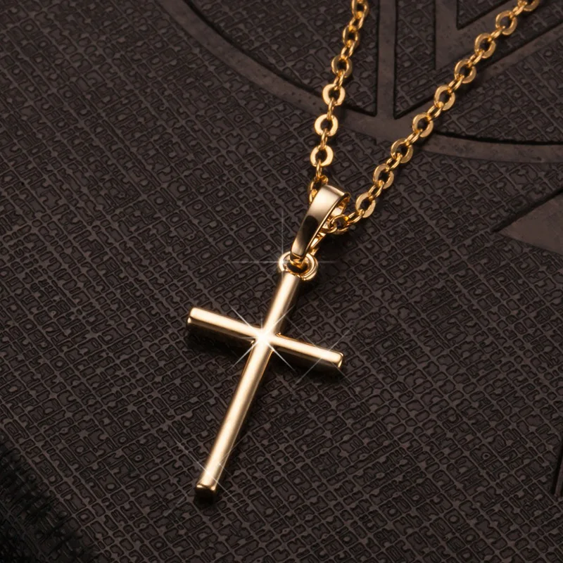 Fashion Cross Pendants Dropshipping Golden Silver Color Crystal Jesus Cross Pend