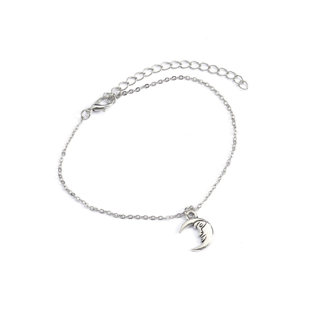 Moon Ankle Bracelet Sterling Girls Ankle Chains