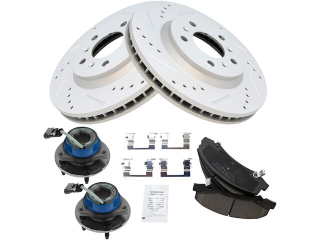 Front Brake Pad and Rotor and Wheel Hub Kit fits Monte Carlo 2006-2007 36MHPZ