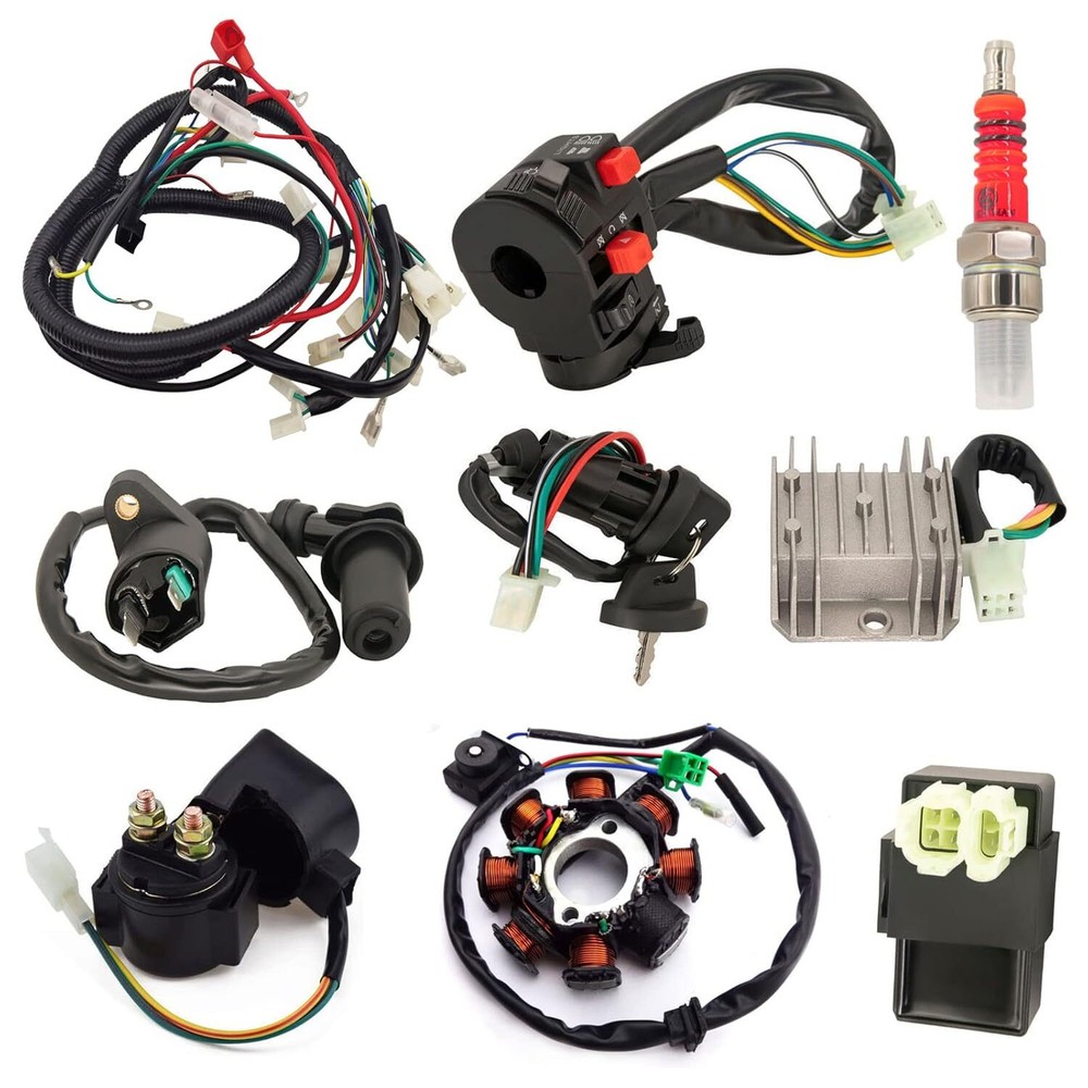 Complete GY6 150cc 125cc Scooter Moped ATV Electric Wiring Harness Kit