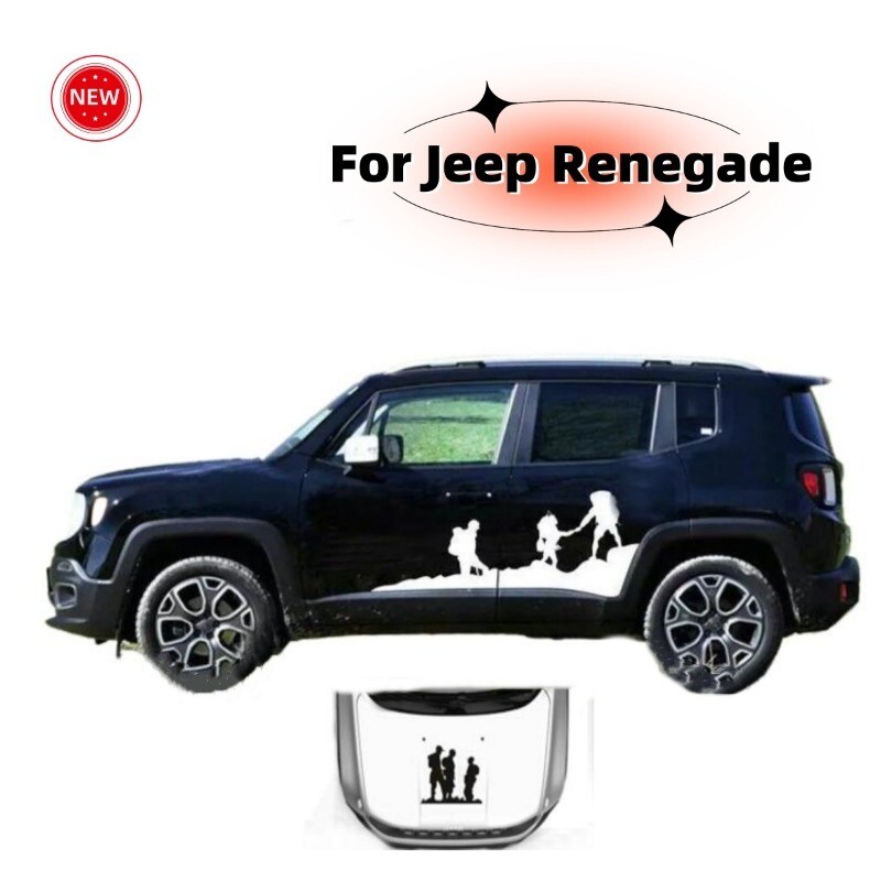 Jeep Renegade Mountain Climber Bonnet & Door Decal Sticker  