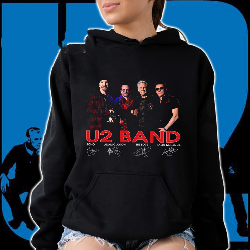 U2 Band Member Bono Adam Clayton The Edge Larry Mullen hoodie, shirt US size