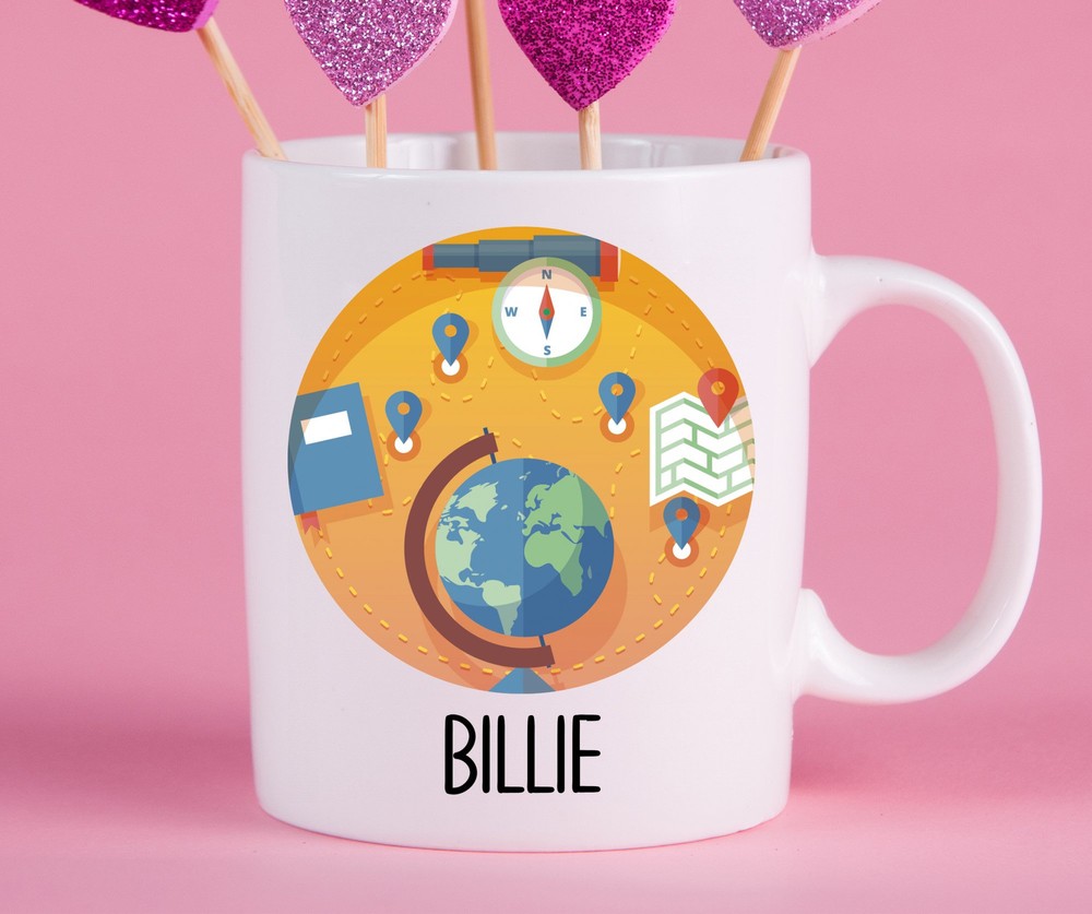 Personalized Geography Mug Geography Gift Ideas Geography Cup Gifts For