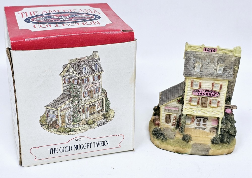The Americana Collection The Gold Nugget Tavern AH28 Liberty Falls VTG 1993