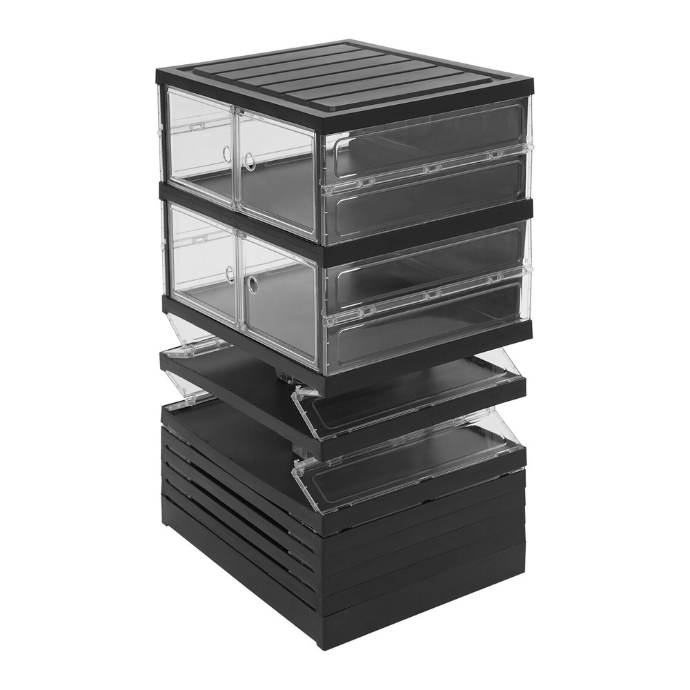 18-Pair 9-Layer Shoe Storage Cabinet Organizer with Dustproof Design