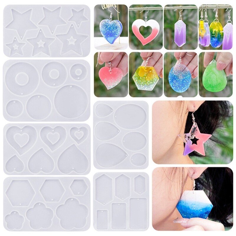 Earrings Pendant Silicone Ornament Molds for Home Decoration Jewelry Tool
