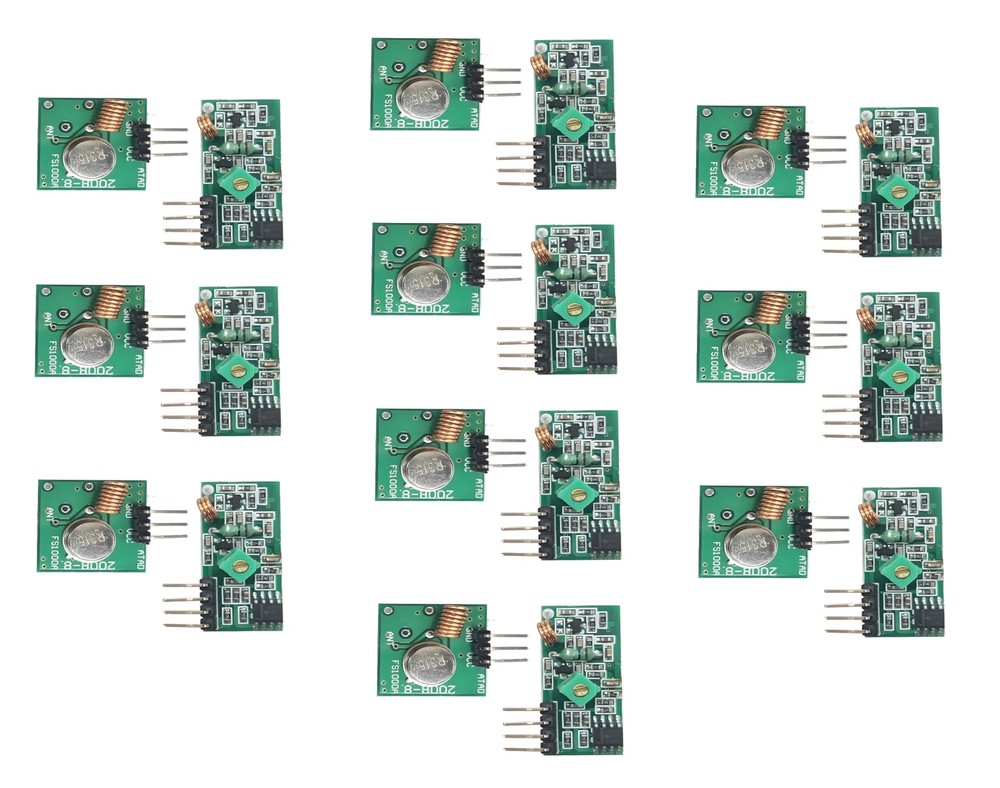 10 Set 315Mhz RF Transmitter Receiver Transmitter Receiver Module Wireless Ra...