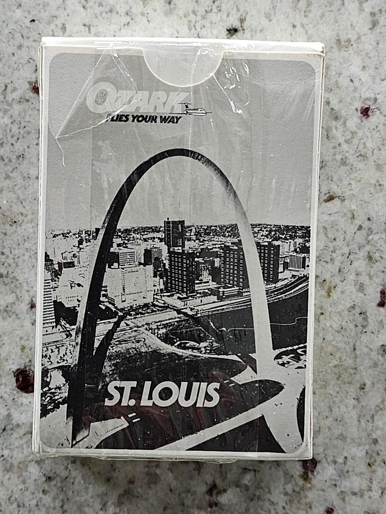 Ozark Air Lines - St. Louis - Deck of Bridge Playing Cards - Sealed