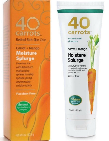 40 Carrots Retinol-Rich Skincare Carrot + Mango Moisture Splurge Moisturizer 4oz