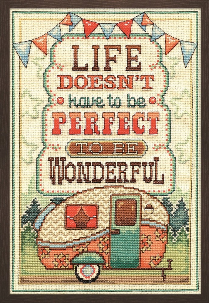 Design Works Crafts Inc. 2903 Wonderful Life, 8'' x 12' Counted Cross Stitch ...