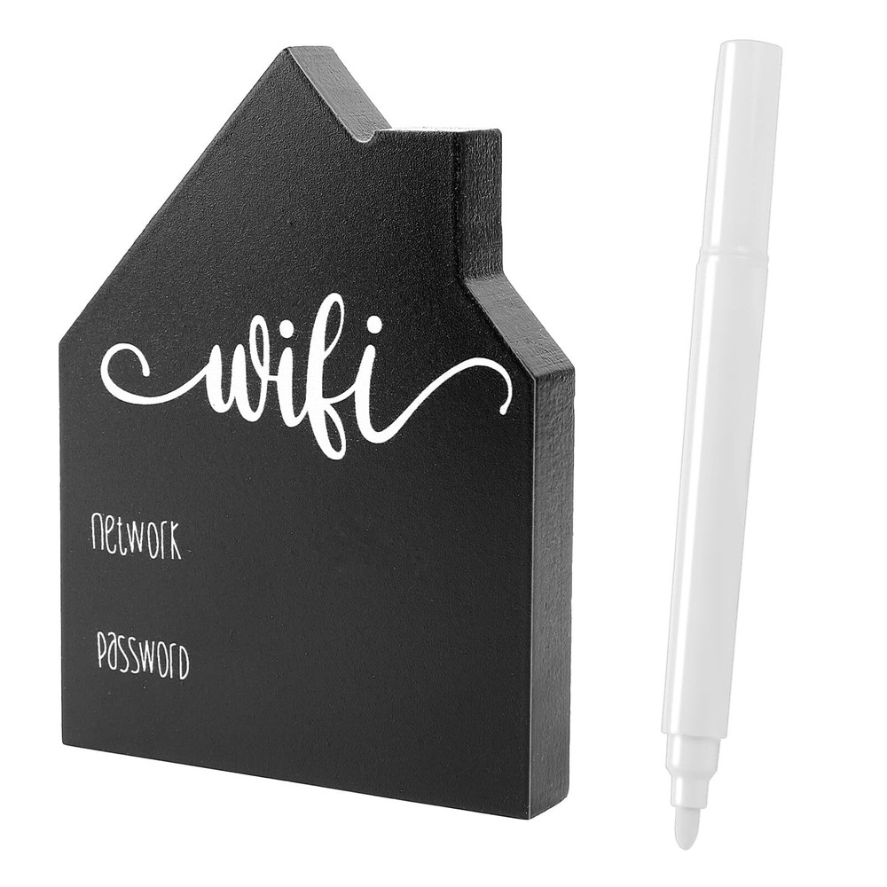 Wifi Password Wifi Sign for Guests Guest Wifi Password Sign Pattern Wooden Ta...-image