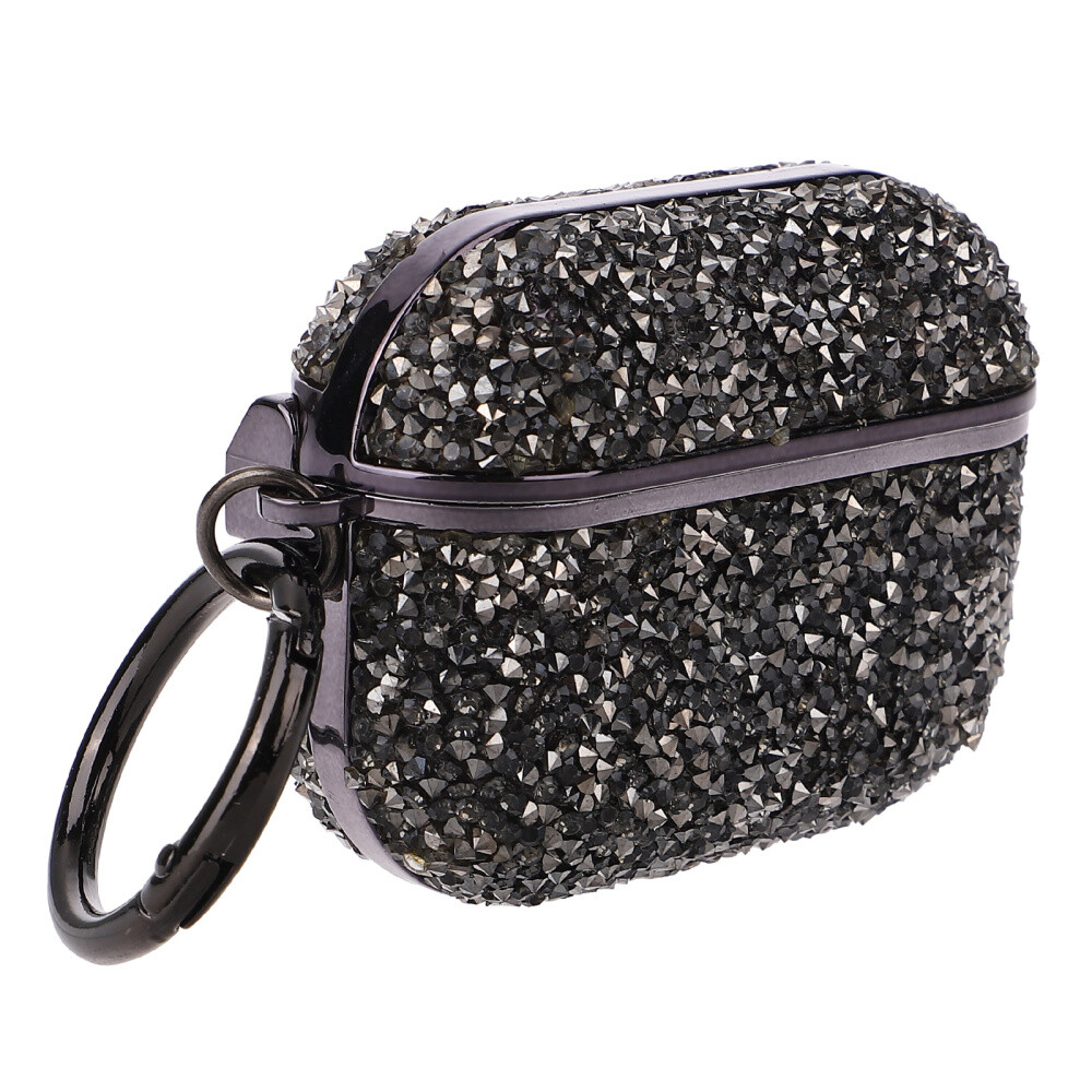 Rhinestone Earbud Carry Case Durable PC Material Storage