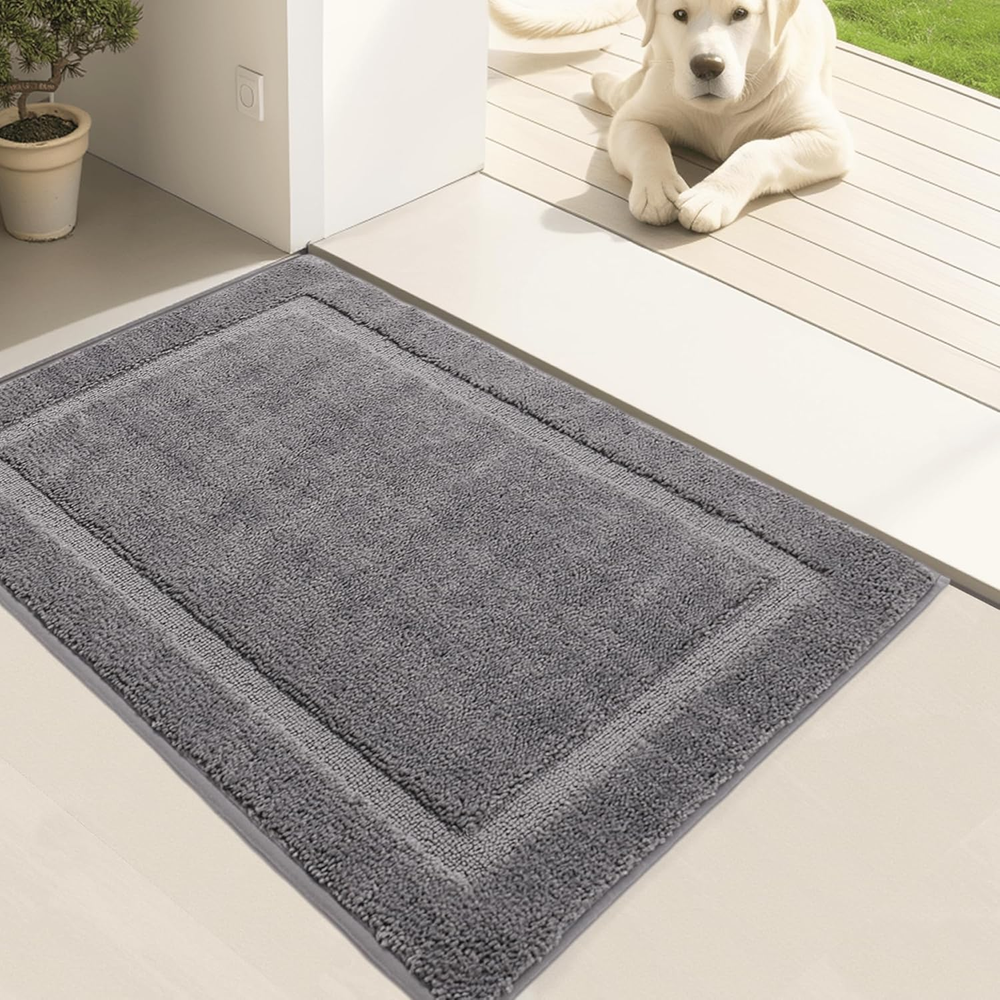 Non-Slip Rubber Backed Indoor Entryway Rug for Dirt Trapping