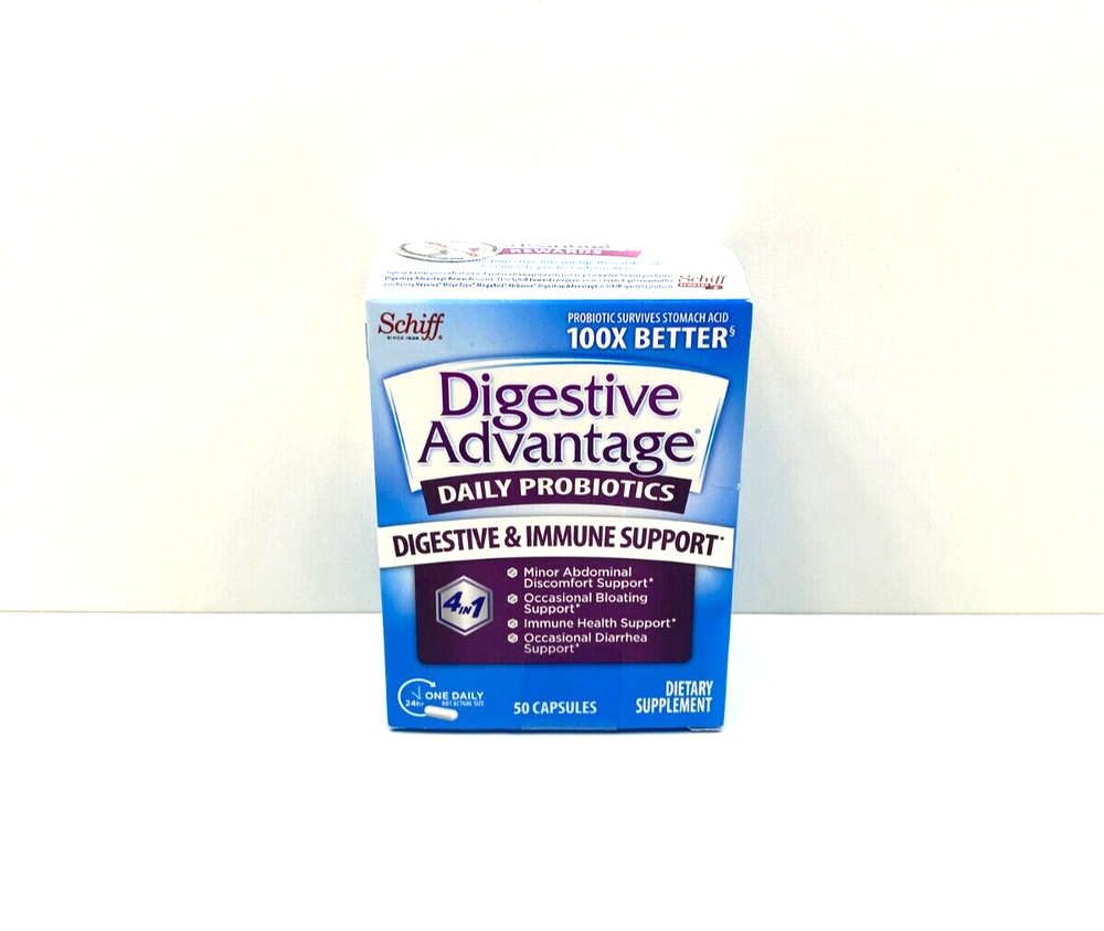 NEW Schiff Digestive Advantage Daily Probiotics Digestive Immune Support 50 8/25