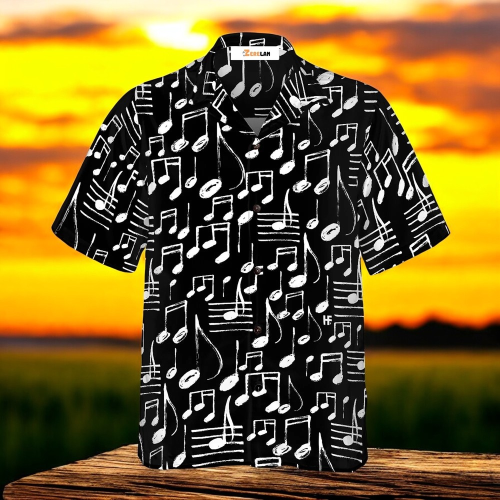 Music Note Hawaiian Shirt
