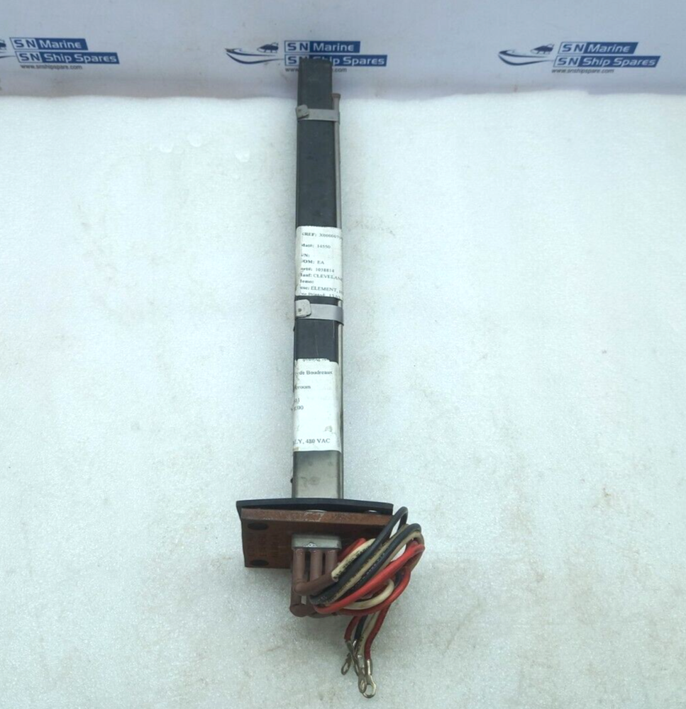 Watlow U2-29-185-3 Heating Element 480V 8KW Clevel And Range 1038814