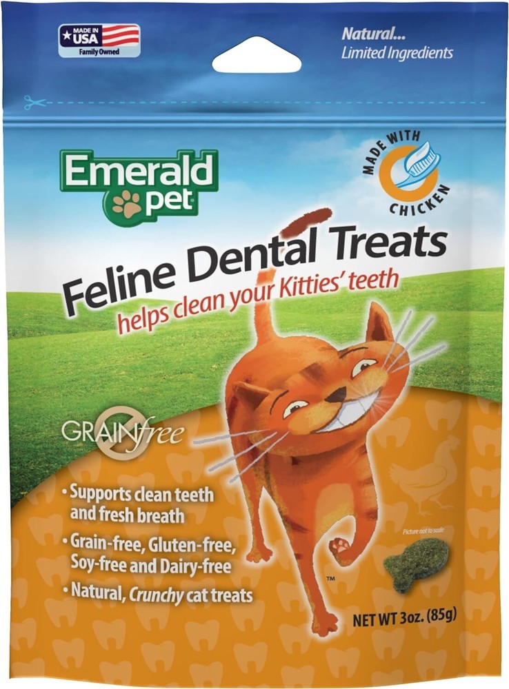 Feline Dental Treats — Tasty and Crunchy Cat Dental Treats Grain Free — Natural