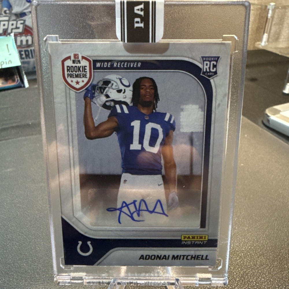 2024 Panini Instant Adonai Mitchell Rookie Auto /49 RPS First Look Colts #RPSFL-1