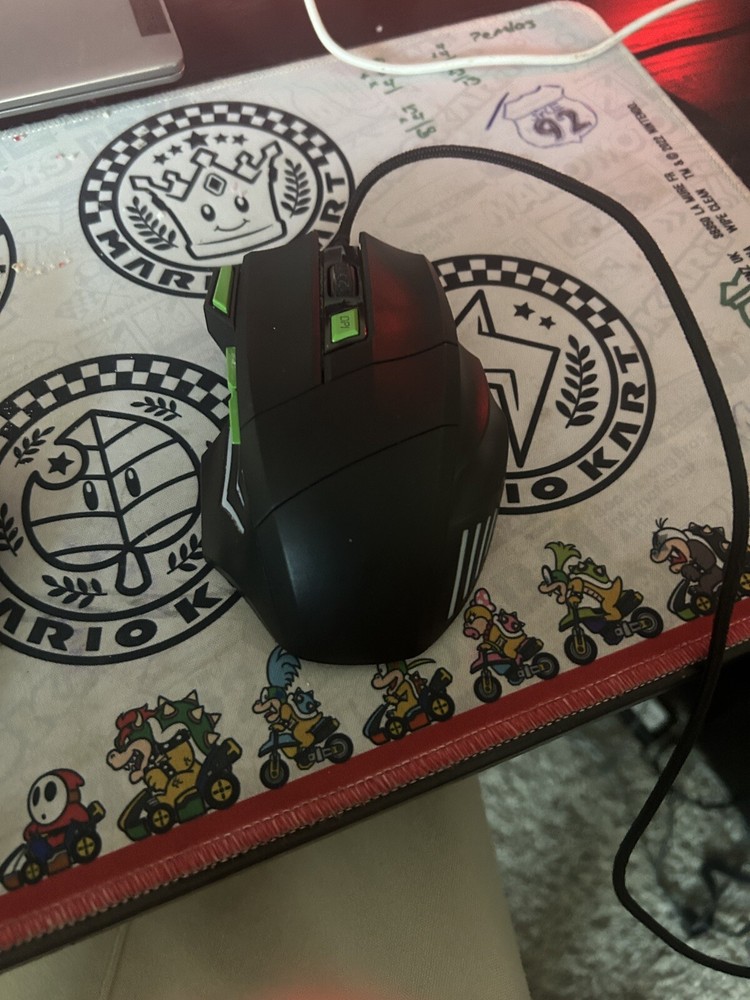 Titan Wired Gaming Mouse with Green LED Pickup Only