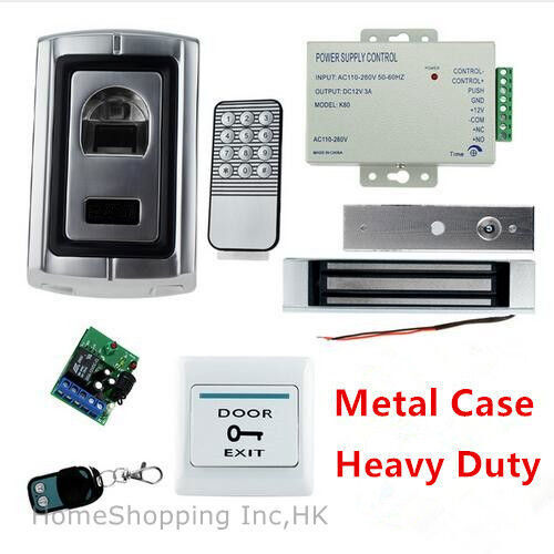 Biometric Fingerprint Access Control System with Magnetic Lock and Remote-image