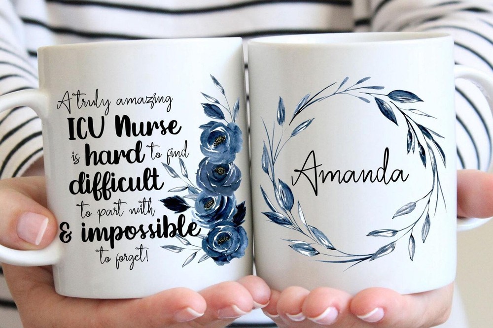 Personalized Icu Nurse Gift For Women Icu Nurse Mug Appreciation Gift Thank You