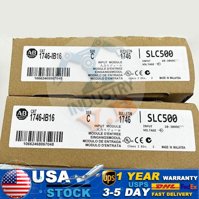New Sealed AB 1746-IB16 SLC 500 PLC Digital Input Module 1746IB16 US Free Tax